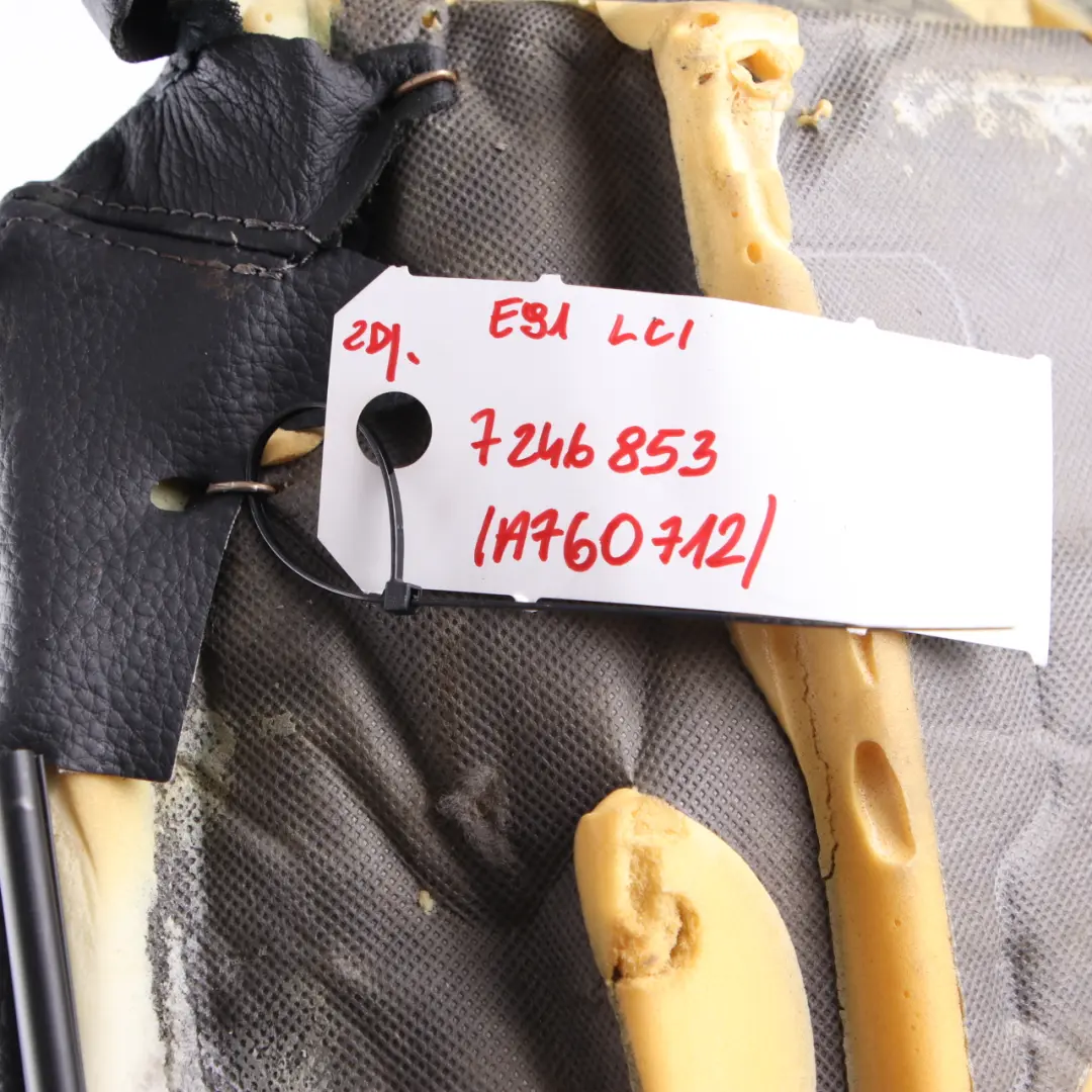 Seat Cover BMW E90 E91 LCI Front Left Right N/O/S Sport Seat Black Leather - SKU 7246853-2 - Part number 7246854