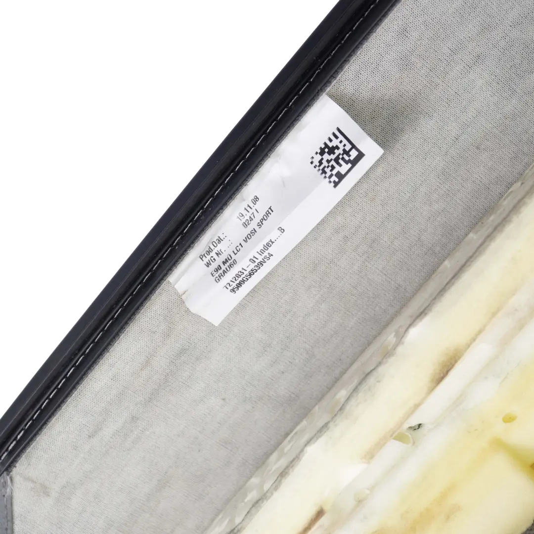 Delantero Izquierdo Derecho Funda Asiento Deportivo Cuero Gris para BMW E90 E91 LCI con número de pieza 7246854 BMW E90 E91 LCI Delantero Izquierdo Derecho Funda Asiento Deportivo Cuero Gris - SKU 7246854 - Número de pieza 7246854