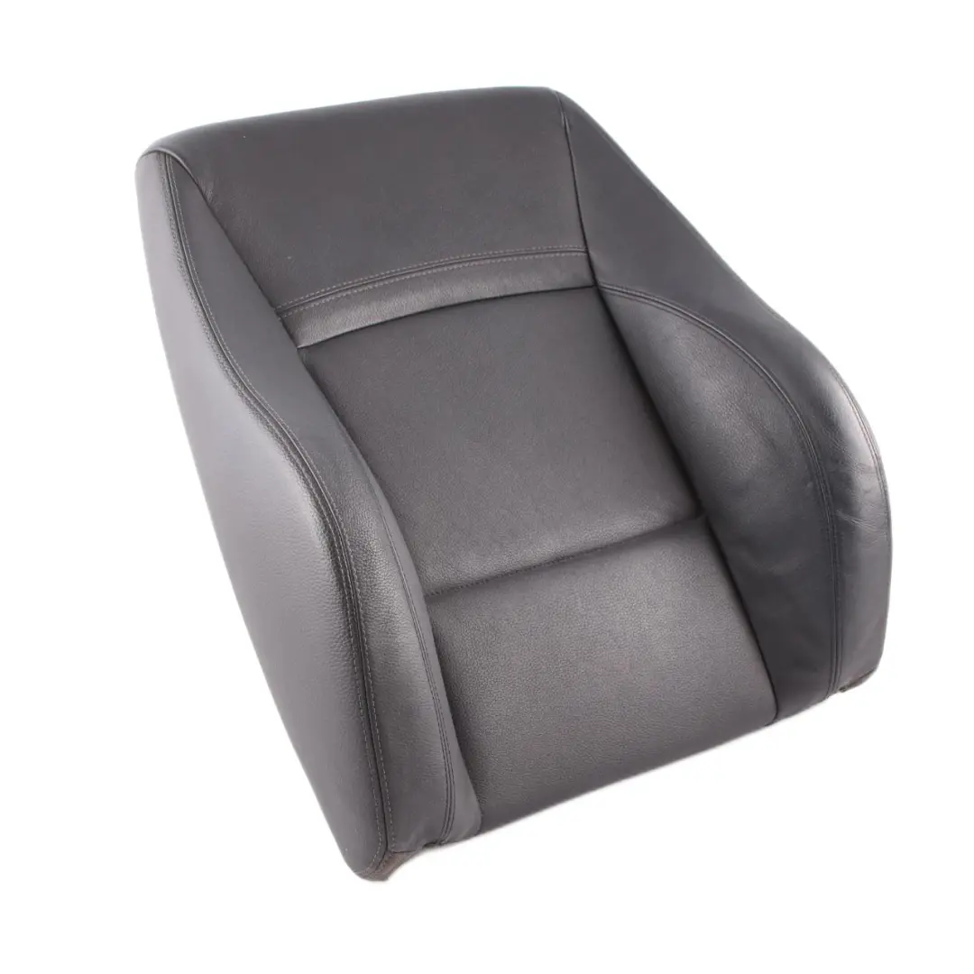 Backrest BMW E90 E91 LCI Front Left N/S Cover Leather Dakota Black to Sport Seat with Part number 7246857 Sport Seat Backrest BMW E90 E91 LCI Front Left N/S Cover Leather Dakota Black - SKU 7246857-1 - Part number 7246857