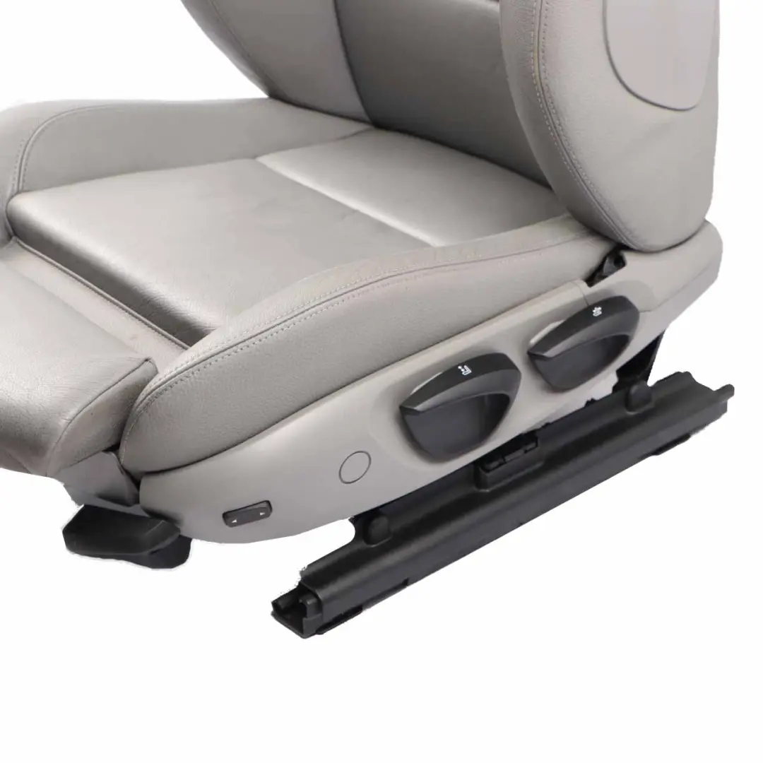 Front Left N/S M Sport Seat Leather Dakota Grey to BMW E90 E91 LCI with Part number 7246859 BMW E90 E91 LCI Front Left N/S M Sport Seat Leather Dakota Grey - SKU 7246859-1 - Part number 7246859