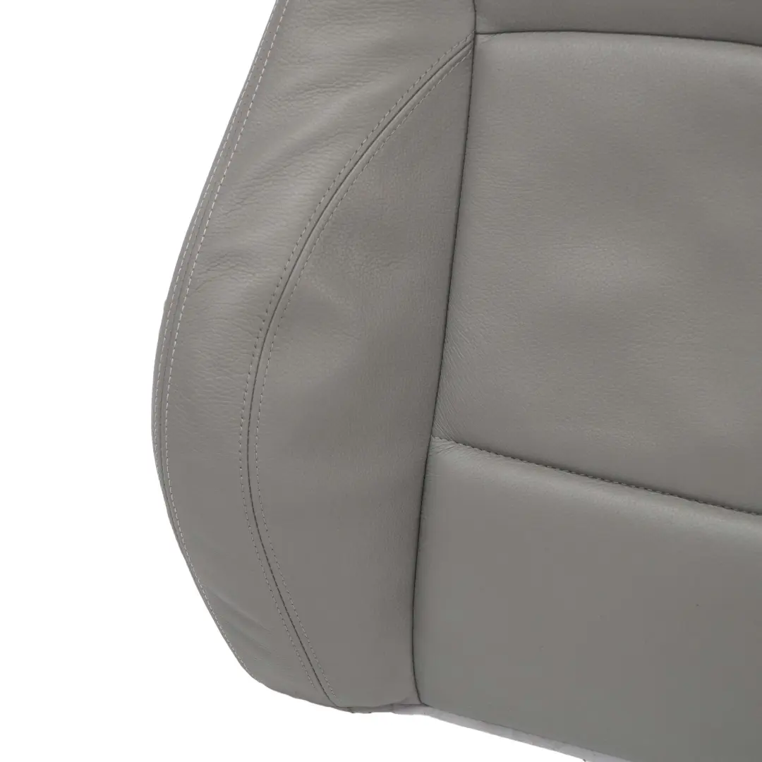 Front Left N/S Backrest Sport Seat Cover Leather Dakota Grey to BMW 3 E90 E91 LCI with Part number 7246859 BMW 3 E90 E91 LCI Front Left N/S Backrest Sport Seat Cover Leather Dakota Grey - SKU 7246859 - Part number 7246859