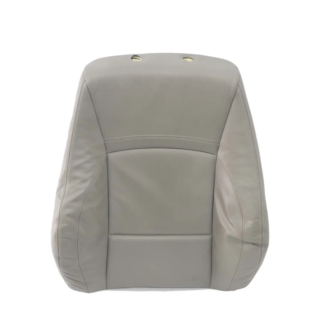 Delantero Derecho Respaldo Funda Asiento Deportivo Cuero Gris Dakota para BMW E90 LCI con número de pieza 7246860 BMW E90 LCI Delantero Derecho Respaldo Funda Asiento Deportivo Cuero Gris Dakota - SKU 7246860 - Número de pieza 7246860