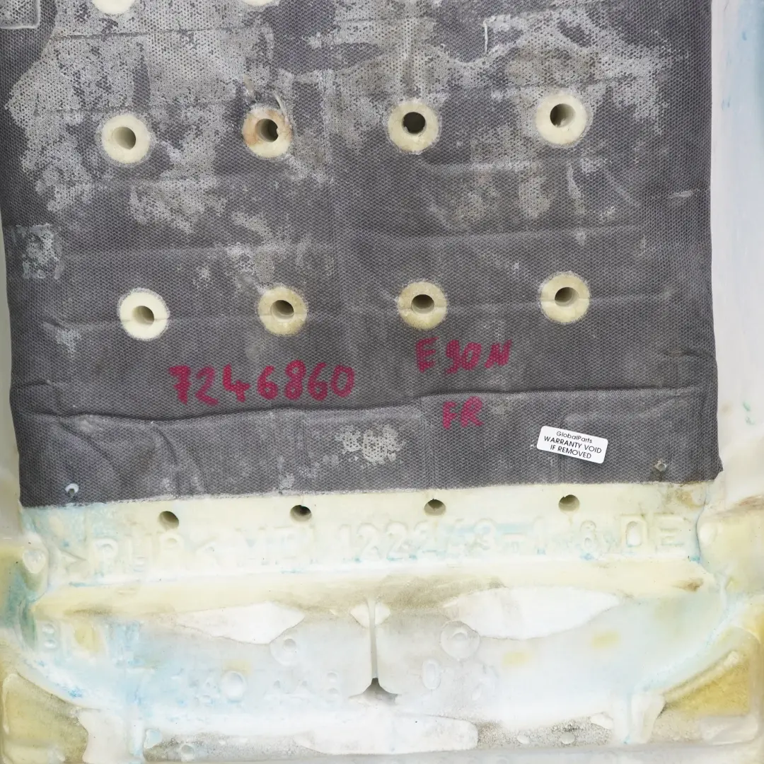 Delantero Derecho Respaldo Funda Asiento Deportivo Cuero Gris Dakota para BMW E90 LCI con número de pieza 7246860 BMW E90 LCI Delantero Derecho Respaldo Funda Asiento Deportivo Cuero Gris Dakota - SKU 7246860 - Número de pieza 7246860