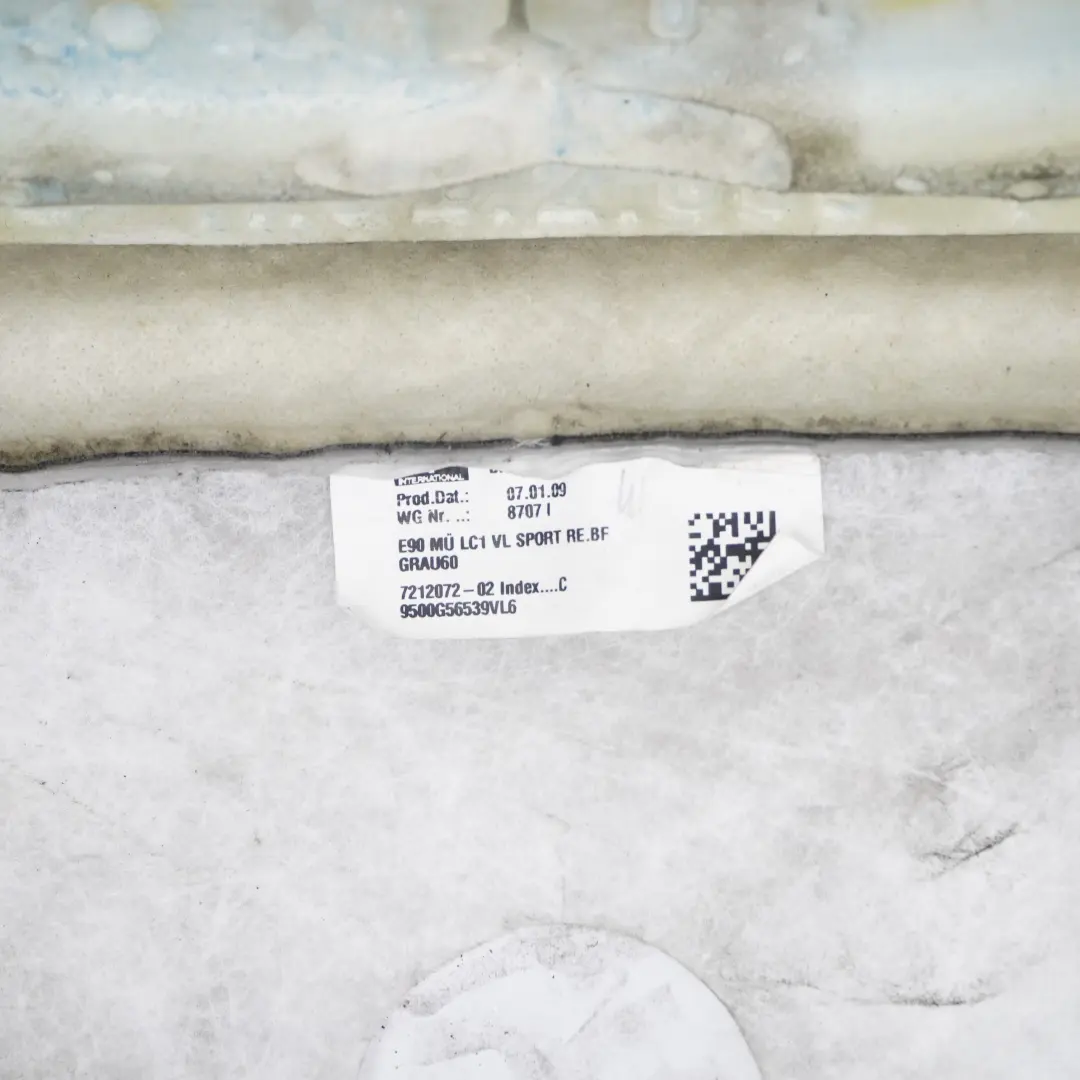 BMW E90 LCI Delantero Derecho Respaldo Funda Asiento Deportivo Cuero Gris Dakota - SKU 7246860 - Número de pieza 7246860