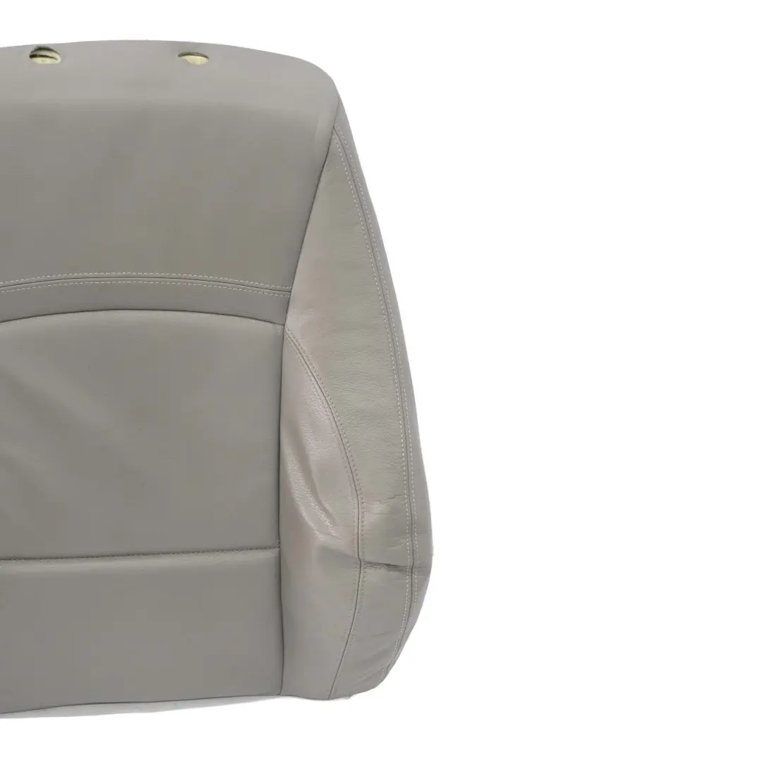 Delantero Derecho Respaldo Funda Asiento Deportivo Cuero Gris Dakota para BMW E90 LCI con número de pieza 7246860 BMW E90 LCI Delantero Derecho Respaldo Funda Asiento Deportivo Cuero Gris Dakota - SKU 7246860 - Número de pieza 7246860