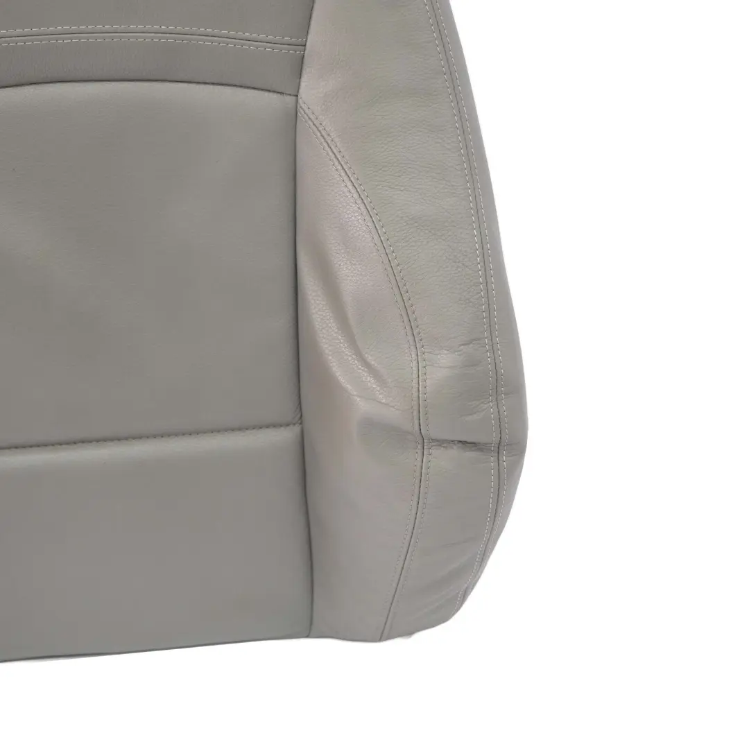 Front Right O/S Backrest Sport Seat Cover Leather Dakota Grey to BMW 3 E90 E91 LCI with Part number 7246860 BMW 3 E90 E91 LCI Front Right O/S Backrest Sport Seat Cover Leather Dakota Grey - SKU 7246860 - Part number 7246860