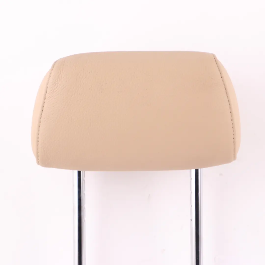 Headrest BMW E87 LCI E90 Rear Left Right N/O/S Backrest Beige Leather to Seat with Part number 7247086 Seat Headrest BMW E87 LCI E90 Rear Left Right N/O/S Backrest Beige Leather - SKU 7247086 - Part number 7247086