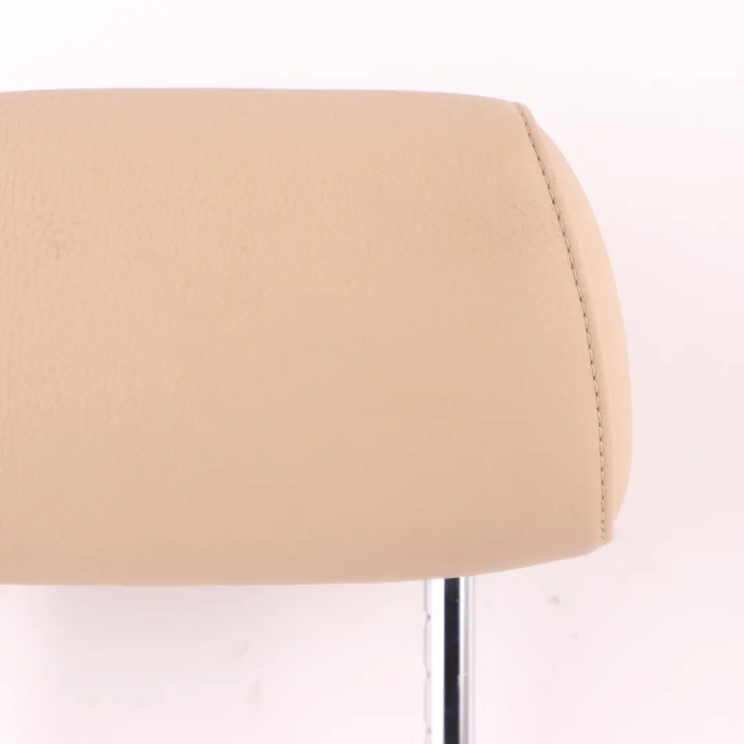 Headrest BMW E87 LCI E90 Rear Left Right N/O/S Backrest Beige Leather to Seat with Part number 7247086 Seat Headrest BMW E87 LCI E90 Rear Left Right N/O/S Backrest Beige Leather - SKU 7247086 - Part number 7247086