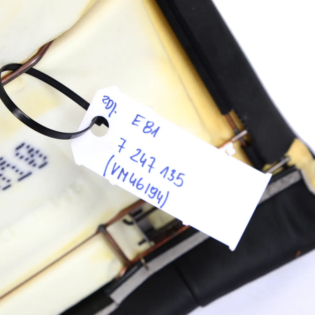 Interior Bench Couch Black Leather Boston to BMW 1 E81 Coupe Rear Seat with Part number 7247135 BMW 1 E81 Coupe Rear Seat Interior Bench Couch Black Leather Boston - SKU 7247135 - Part number 7247135