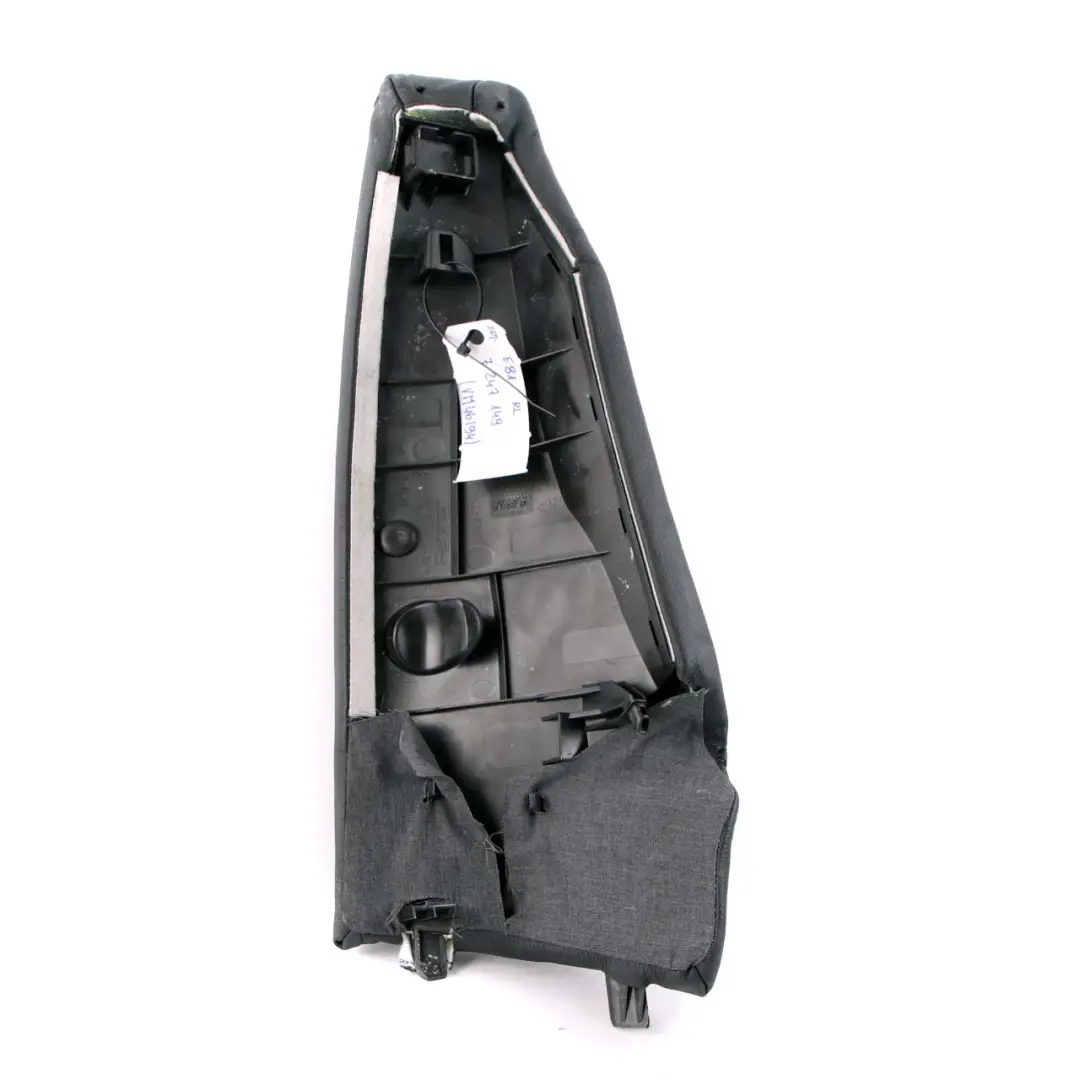 Side Finisher Corner Left N/S Leather Boston Black to BMW E81 E82 Rear Seat with Part number 7247149 BMW E81 E82 Rear Seat Side Finisher Corner Left N/S Leather Boston Black - SKU 7247149 - Part number 7247149