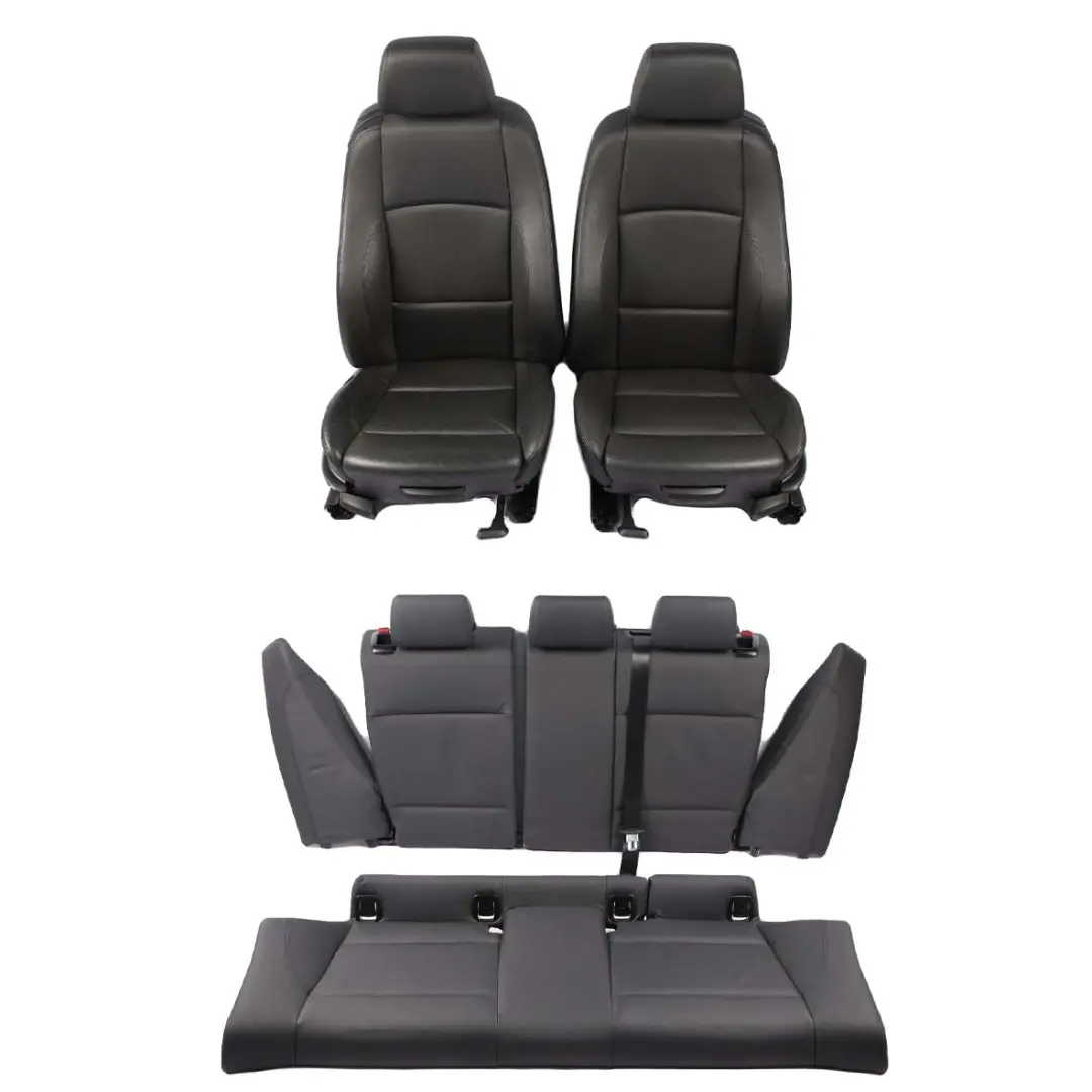 Leather Seats M Sport Black Front Rear Seat Sofa Bench with Door Cards to BMW E81 with Part number 7247318 BMW E81 Leather Seats M Sport Black Front Rear Seat Sofa Bench with Door Cards - SKU 7247318-1 - Part number 7247318