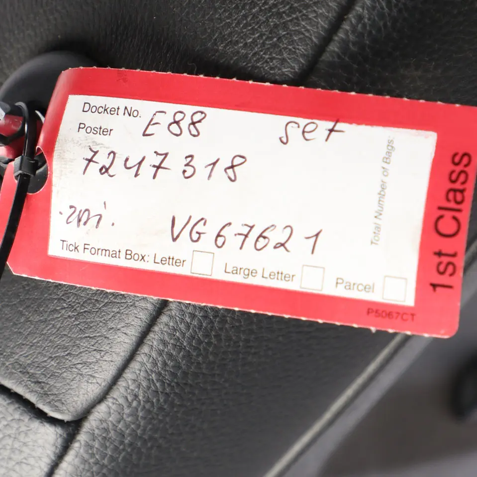 Heated M Sport Black Leather Seats Seat Door Cards to BMW E88 Convertible Cabrio with Part number 7247318 BMW E88 Convertible Cabrio Heated M Sport Black Leather Seats Seat Door Cards - SKU 7247318 - Part number 7247318