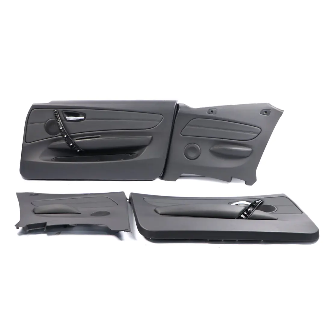 BMW E88 Convertible Cabrio Heated M Sport Black Leather Seats Seat Door Cards - SKU 7247318 - Part number 7247318