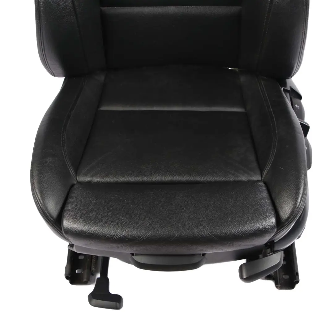  Front Seat BMW E81 E82 Left N/S M Sport Black Schwarz Leather Boston - SKU 7247319-2 - Part number 7247319