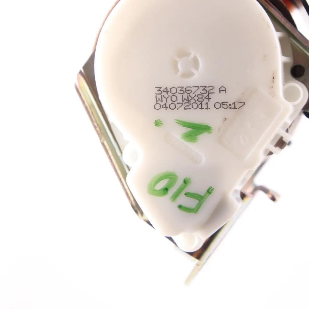 Rücksitzgurt Mitte Mitte Oberer Sicherheitsgurt Oyster für BMW F10 mit Teilenummer 7247670 BMW F10 Rücksitzgurt Mitte Mitte Oberer Sicherheitsgurt Oyster - SKU 7247670 - Teilenummer 7247670