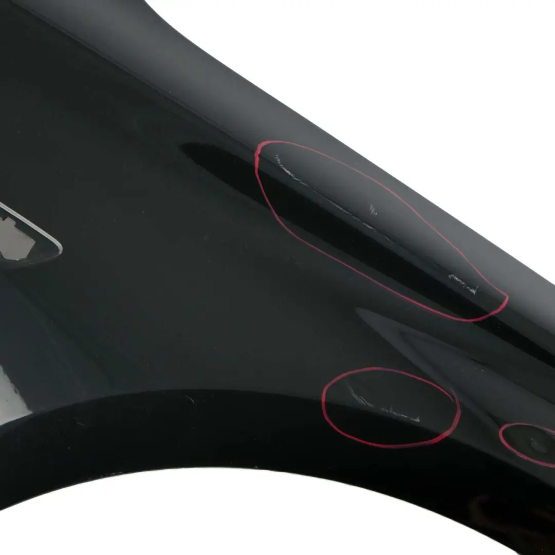 Front Right O/S Fender Side Wing Panel Black Sapphire Metallic 475 to BMW 5 F07 GT with Part number 7248434 BMW 5 F07 GT Front Right O/S Fender Side Wing Panel Black Sapphire Metallic 475 - SKU 7248434-BS - Part number 7248434