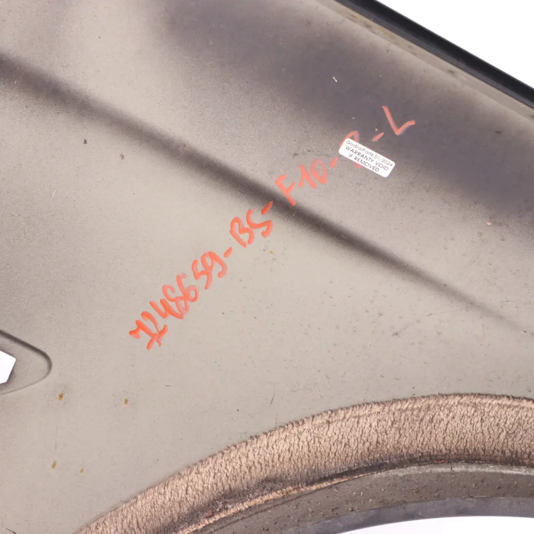 BMW F10 F11 Delantero Izquierdo Fender Side Wing Panel Black Sapphire - 475 - SKU 7248659-BS - Número de pieza 7248659