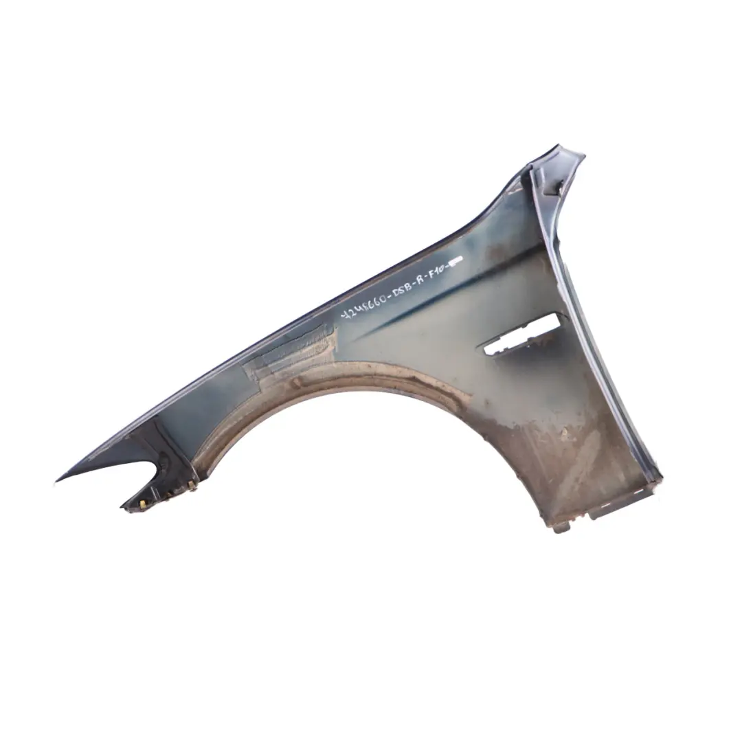 Wing Fender Front Right O/S Side Panel Tiefseeblau Blue Metallic A76 to BMW F10 F11 with Part number 7248660 BMW F10 F11 Wing Fender Front Right O/S Side Panel Tiefseeblau Blue Metallic A76 - SKU 7248660-DSB - Part number 7248660