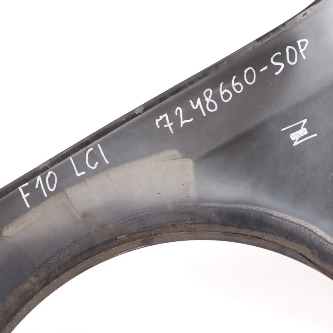 Wing Panel Front Right O/S Fender Side Wing Sophistograu Grey - A90 to BMW F10 F11 with Part number 7248660 BMW F10 F11 Wing Panel Front Right O/S Fender Side Wing Sophistograu Grey - A90 - SKU 7248660-SOP - Part number 7248660