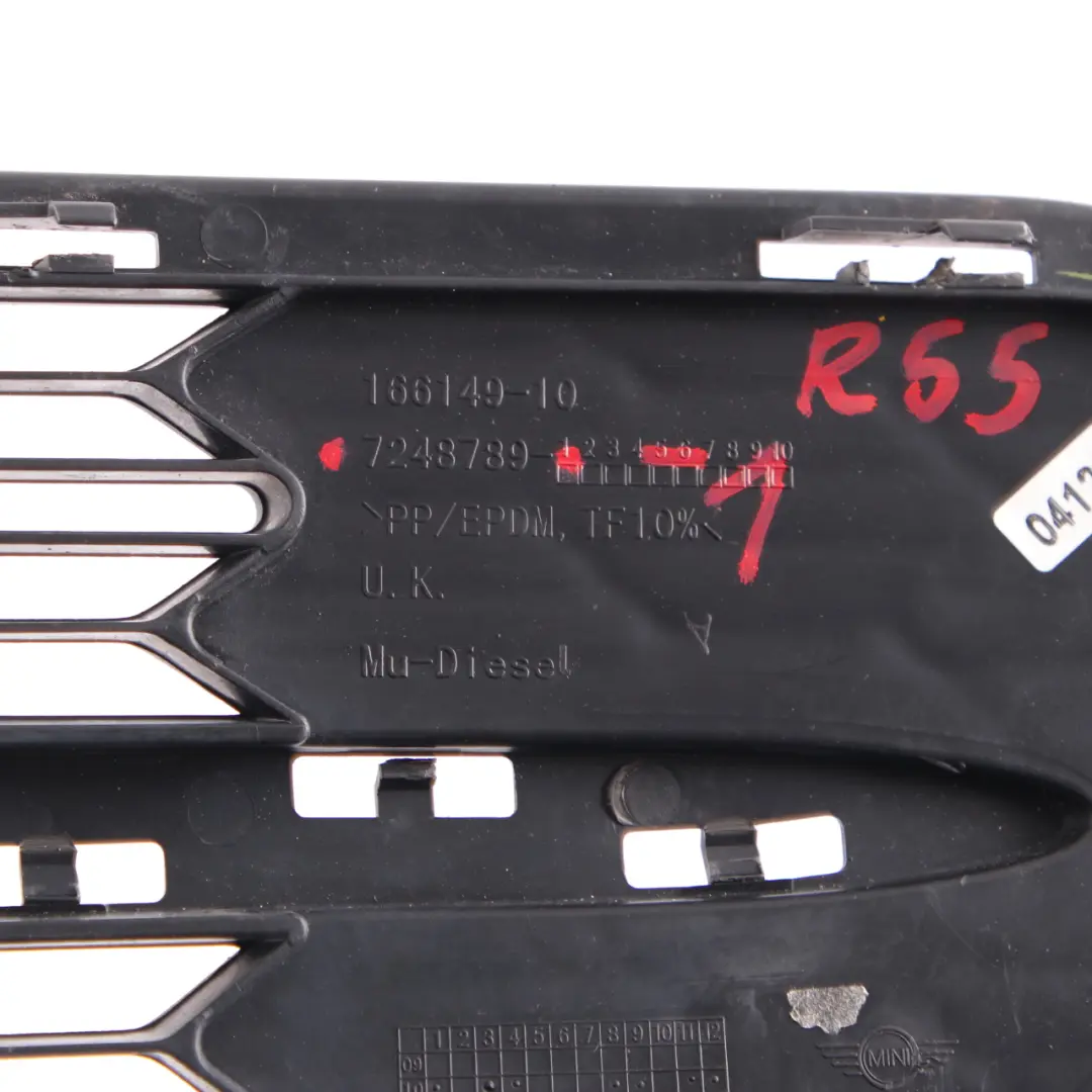 Mini R55 R56 R57 LCI Kühlergrill Stoßstange Unten Verkleidung Abdeckung - SKU 7248789-1 - Teilenummer 7248789