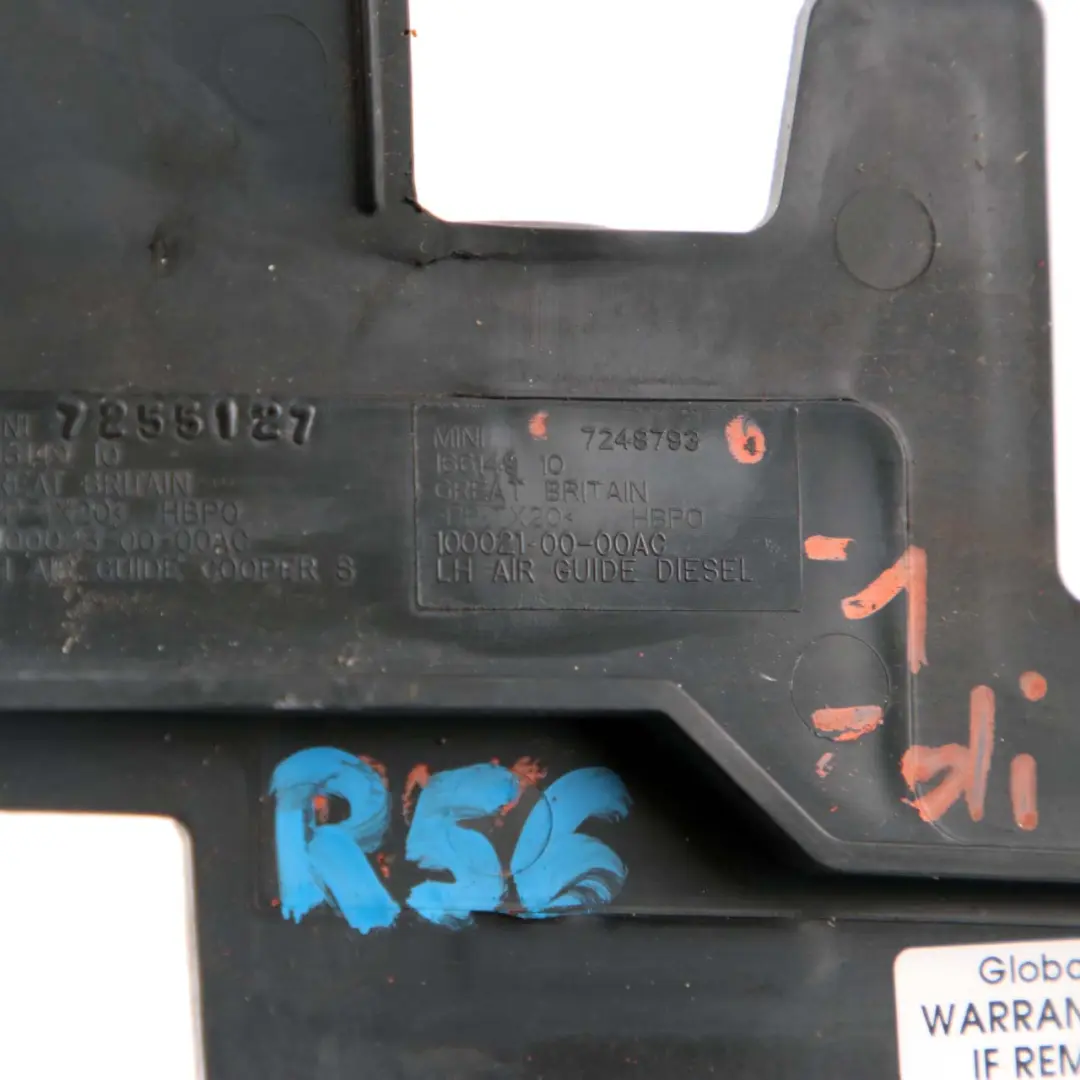 MINI One R55 R56 R57 LCI 1 Condotto aria sinistra paraurti anteriore - SKU 7248793-1 - Numero di parte 7248793