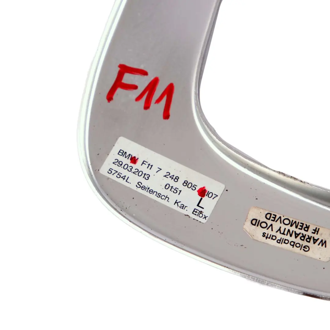 BMW F11 Touring Listwa Szyby Karoseryjnej Tylna Lewa Srebrna - SKU 7248805 - Numer Części 7248805