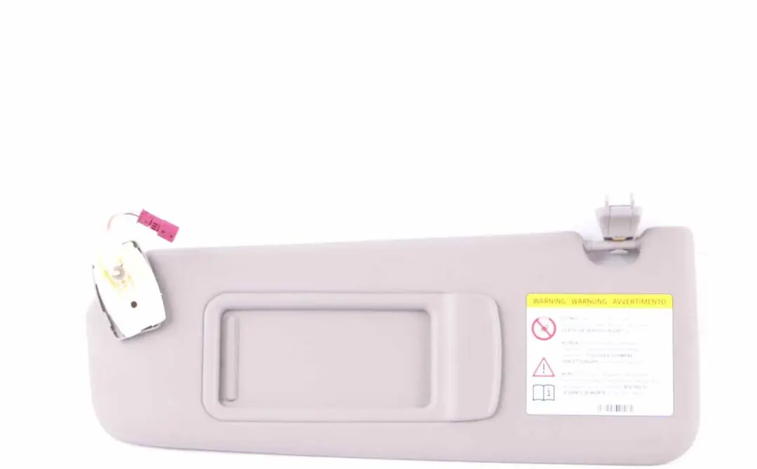 Parasole BMW F10 F11 Parasole in pelle con specchio sinistro Everestgrau per con numero di parte 7248855 Parasole BMW F10 F11 Parasole in pelle con specchio sinistro Everestgrau - SKU 7248855 - Numero di parte 7248855