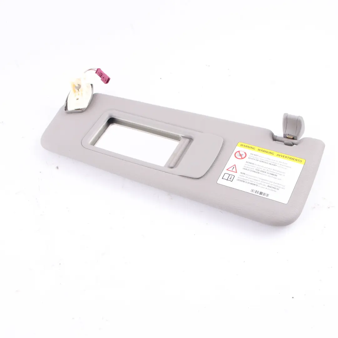 Pare soleil BMW F10 F11 Pare soleil cuir avec miroir gauche Everestgrau pour à propos du numéro de pièce 7248855 Pare soleil BMW F10 F11 Pare soleil cuir avec miroir gauche Everestgrau - SKU 7248855 - Numéro de pièce 7248855