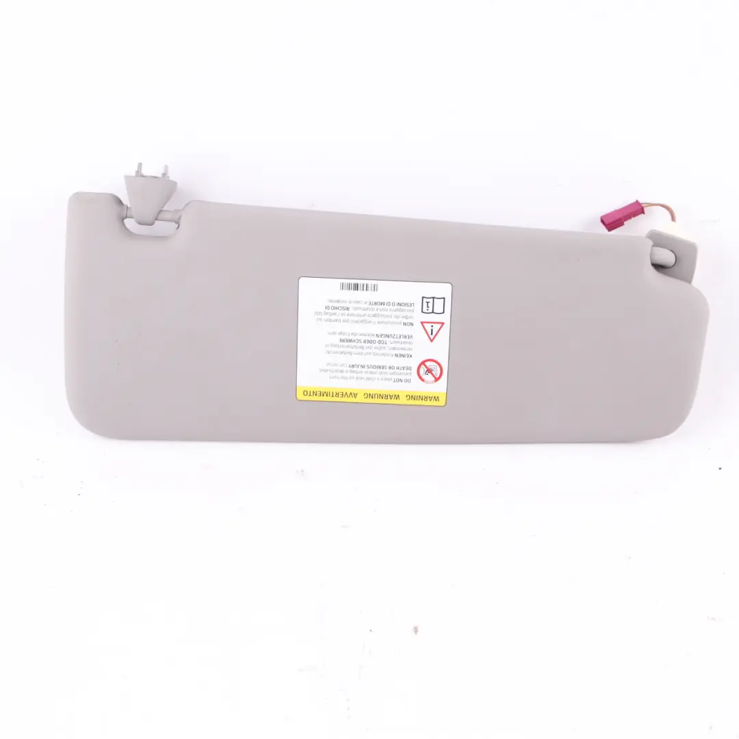 Sun Visor BMW F10 F11 Leather Sun Visor With Mirror Left N/S Everestgrau to with Part number 7248855 Sun Visor BMW F10 F11 Leather Sun Visor With Mirror Left N/S Everestgrau - SKU 7248855 - Part number 7248855