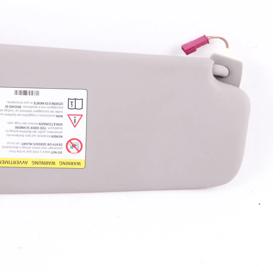  Sonnenblende BMW F10 F11 Leder Sonnenblende Spiegel links Everestgrau - SKU 7248855 - Teilenummer 7248855