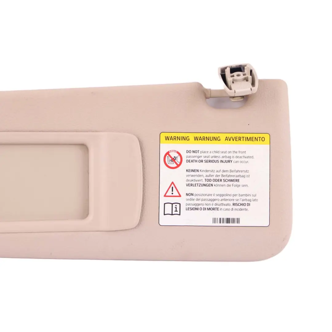 BMW F10 F11 Beleuchtung Sonnenblende mit Label Spiegel links Oyster - SKU 7248857-1 - Teilenummer 7248857