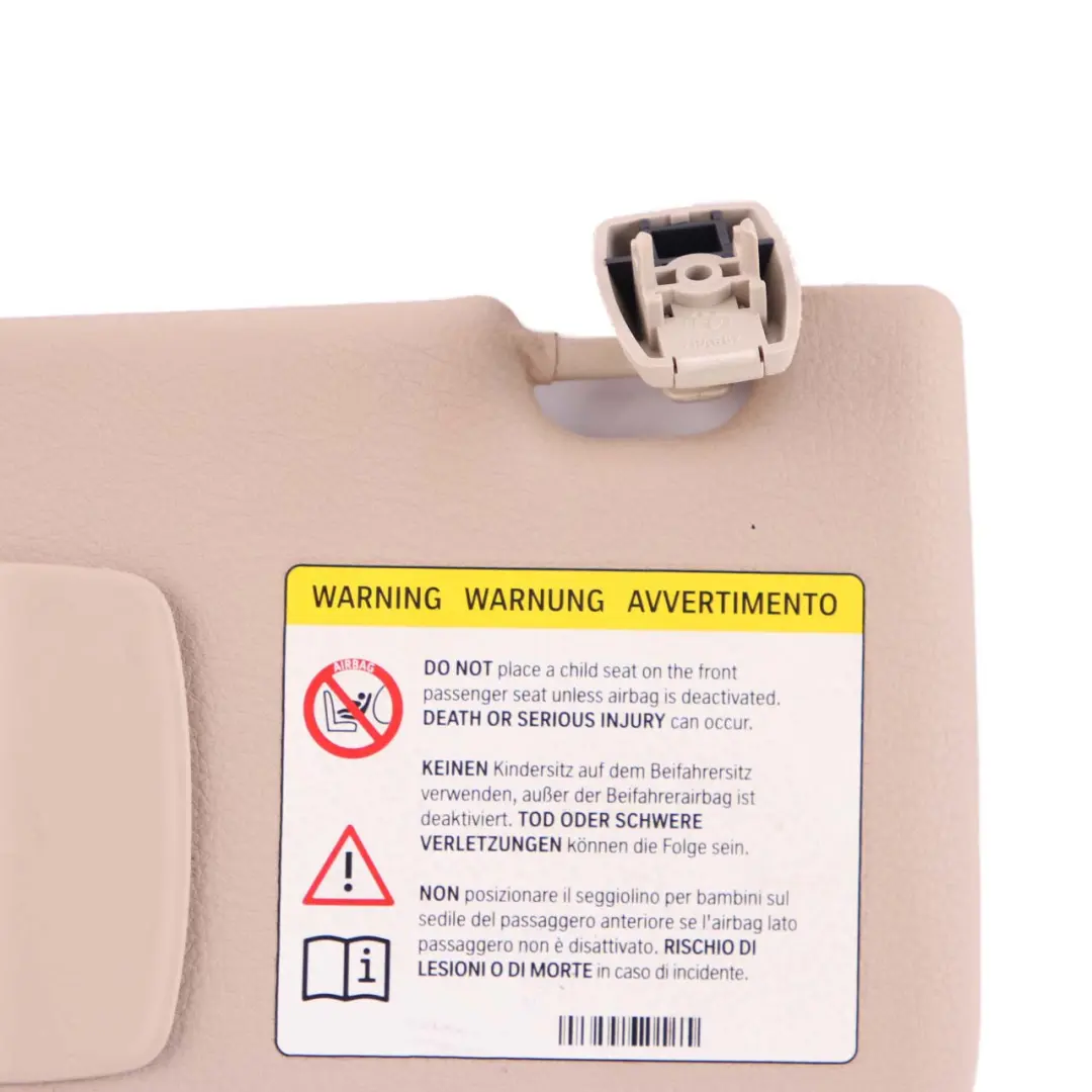 BMW F10 F11 Beleuchtung Sonnenblende mit Label Spiegel links Oyster - SKU 7248857-1 - Teilenummer 7248857