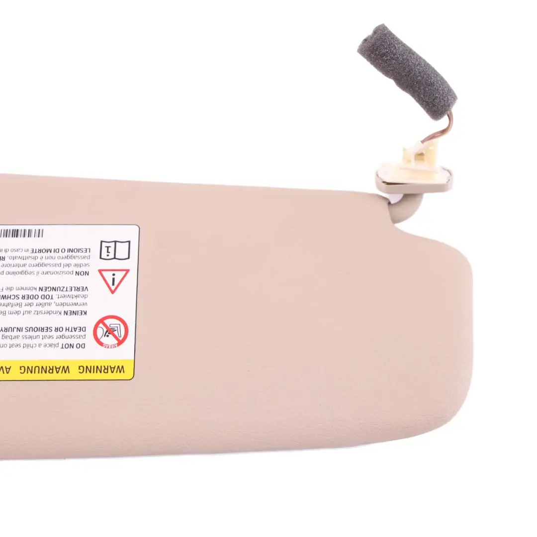 Illumination Sun Visor With Label Mirror Left N/S Oyster to BMW F10 F11 with Part number 7248857 BMW F10 F11 Illumination Sun Visor With Label Mirror Left N/S Oyster - SKU 7248857-1 - Part number 7248857