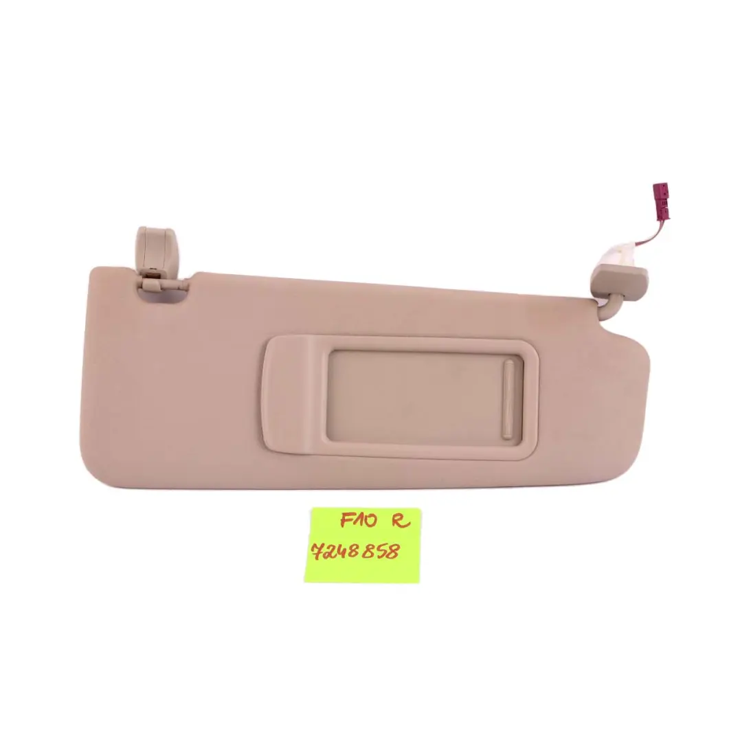 BMW 5 Series F10 F11 Sun Visor Mirror Illuminated Right O/S Oyster - SKU 7248858 - Part number 7248858
