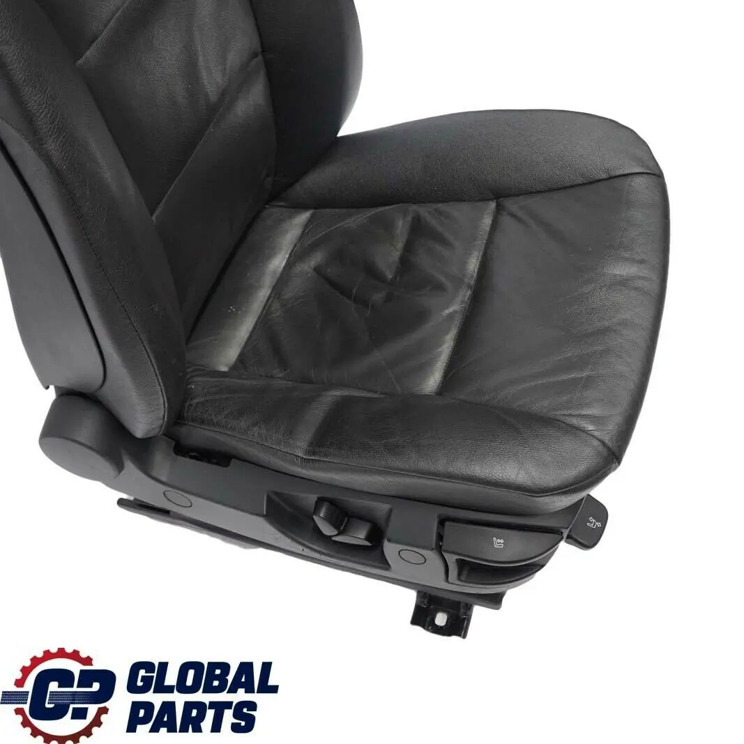 BMW 5 Reihe E60 E61 Vorne Rechts Sitz Leder Dakota Schwarz - SKU 7249321-1 - Teilenummer 7249321