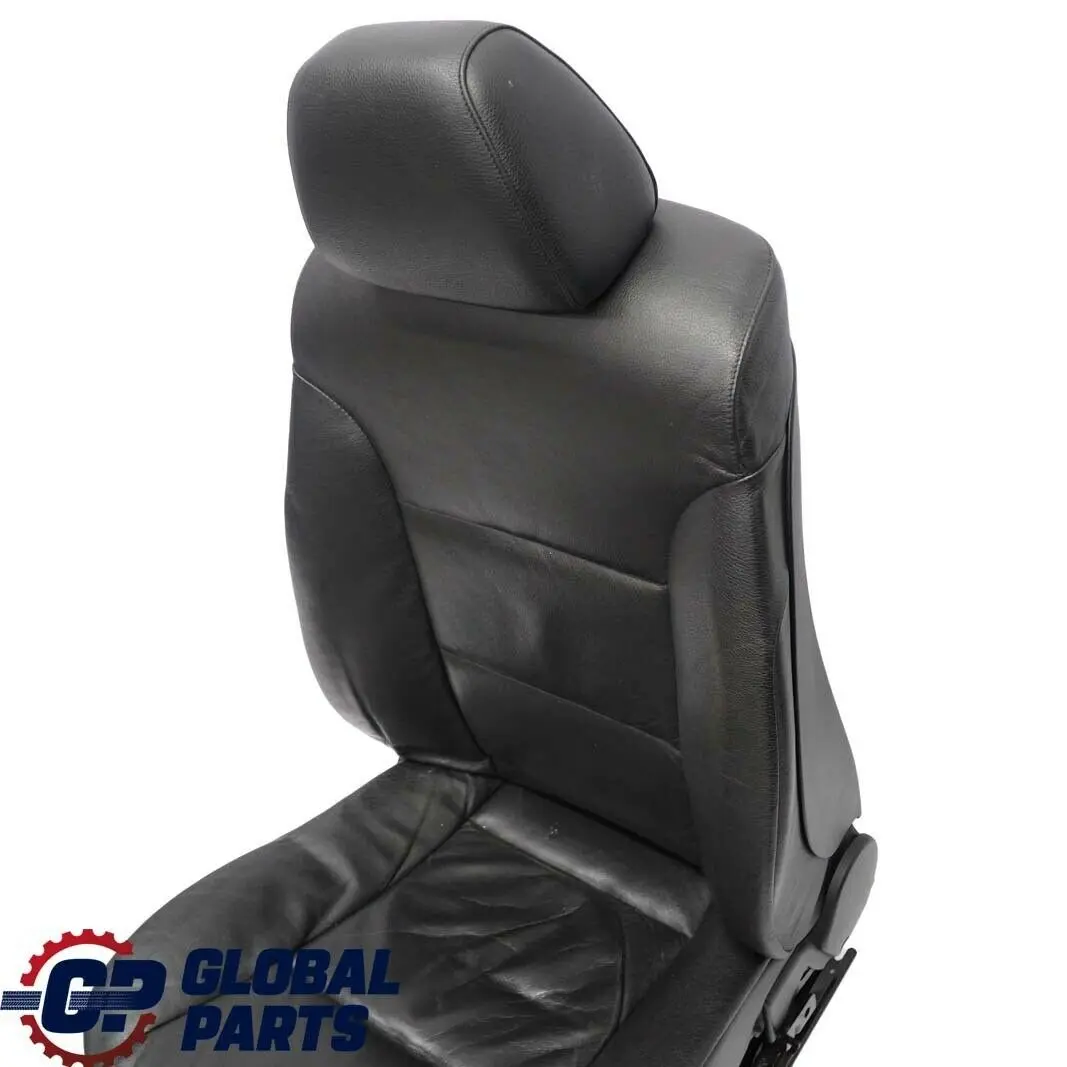 BMW 5 Reihe E60 E61 Vorne Rechts Sitz Leder Dakota Schwarz - SKU 7249321-1 - Teilenummer 7249321