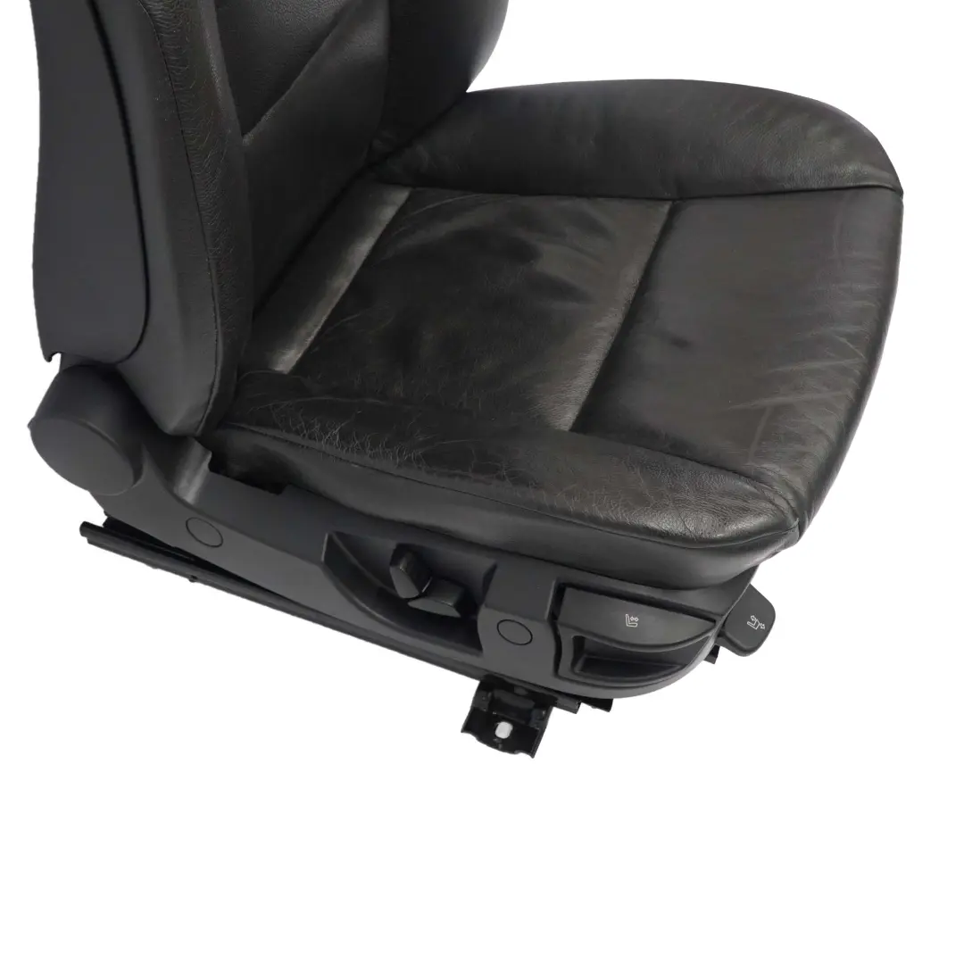BMW 5 Series E60 E61 Heated Black Leather Front Right O/S Seat Passenger Side - SKU 7249321-9 - Part number 7249321
