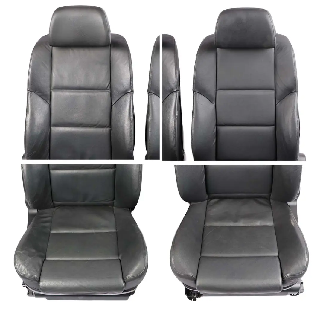 Leather Interior Seats With Door Cards Memory to BMW 5 Series E60 LCI Sport Black with Part number 7249491 BMW 5 Series E60 LCI Sport Black Leather Interior Seats With Door Cards Memory - SKU 7249382-3 - Part number 7249491