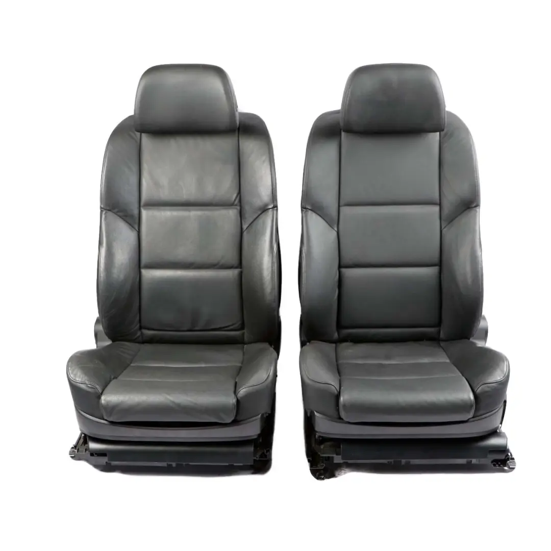 BMW 5 Series E60 LCI Sport Black Leather Interior Seats With Door Cards Memory - SKU 7249382-3 - Part number 7249491