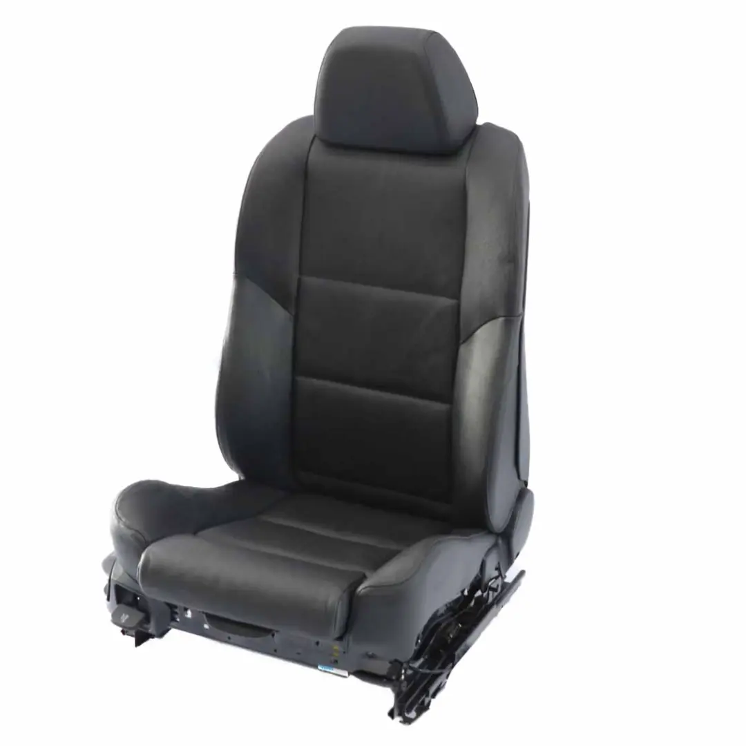 BMW E60 E61 Fotel Prawy Przód Czarny Skóra Grzany - SKU 7249382-8 - Numer Części 7249382