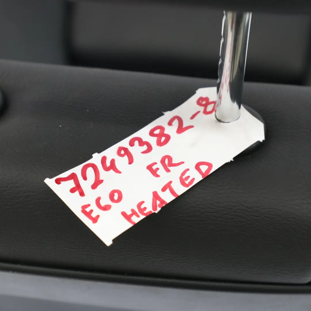 BMW E60 E61 Fotel Prawy Przód Czarny Skóra Grzany - SKU 7249382-8 - Numer Części 7249382