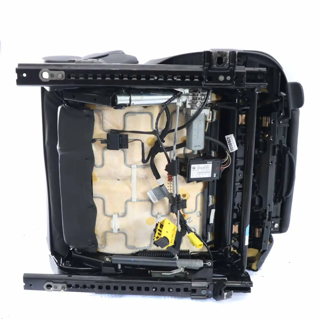 Fotel Prawy Przód Czarny Skóra Grzany do BMW E60 E61 o numerze 7249382 BMW E60 E61 Fotel Prawy Przód Czarny Skóra Grzany - SKU 7249382-8 - Numer Części 7249382