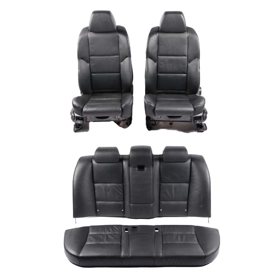 BMW 5 Series E60 LCI Sport Heated Black Leather Interior Seats With Door Cards - SKU 7249491-1 - Part number 7249491