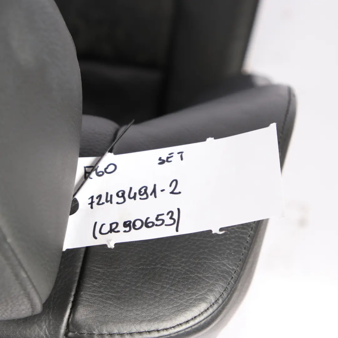BMW 5 Series E60 Seats Sport Black Leather Interior Front Rear Seat Door Cards - SKU 7249491-2 - Part number 7249491