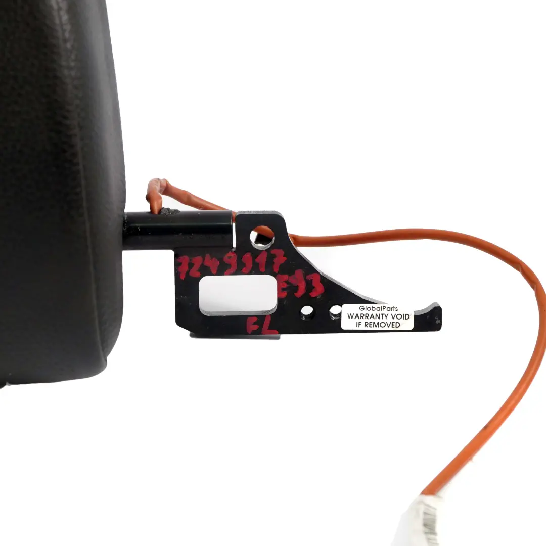 BMW E93 Convertible Seat Headrest Front Left N/S Head Rest Black Leather - SKU 7249917 - Part number 7249917