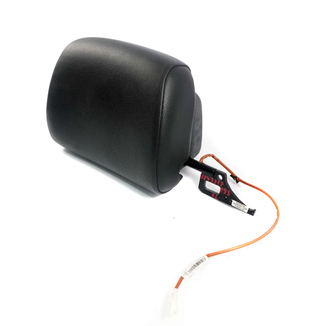 BMW E93 Convertible Seat Headrest Front Left N/S Head Rest Black Leather - SKU 7249917 - Part number 7249917