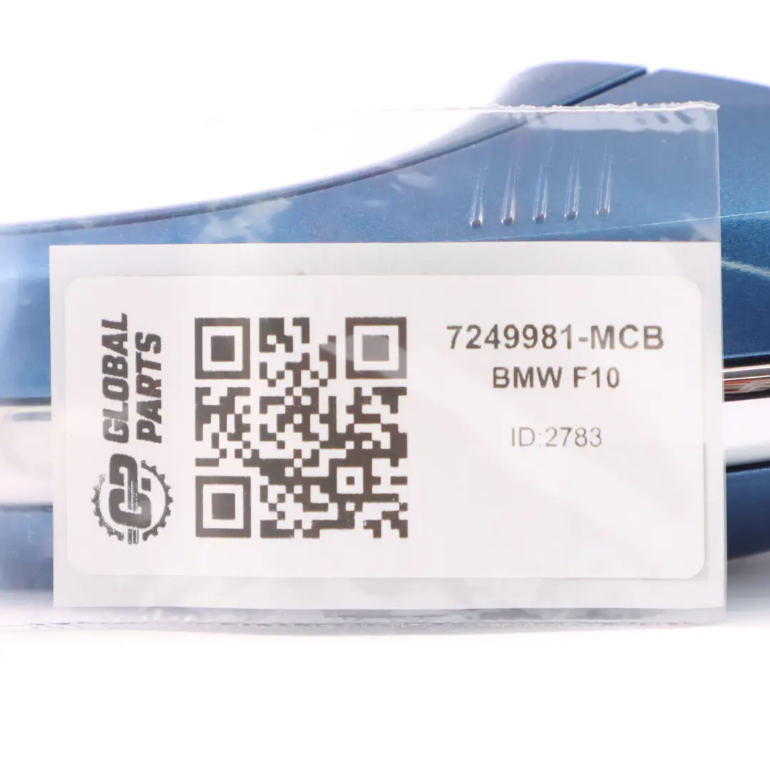 Tirador puerta Agarre Exterior Delantero Trasero Izquierdo Azul para BMW F10 F11 con número de pieza 7249981 BMW F10 F11 Tirador puerta Agarre Exterior Delantero Trasero Izquierdo Azul - SKU 7249981-MCB - Número de pieza 7249981