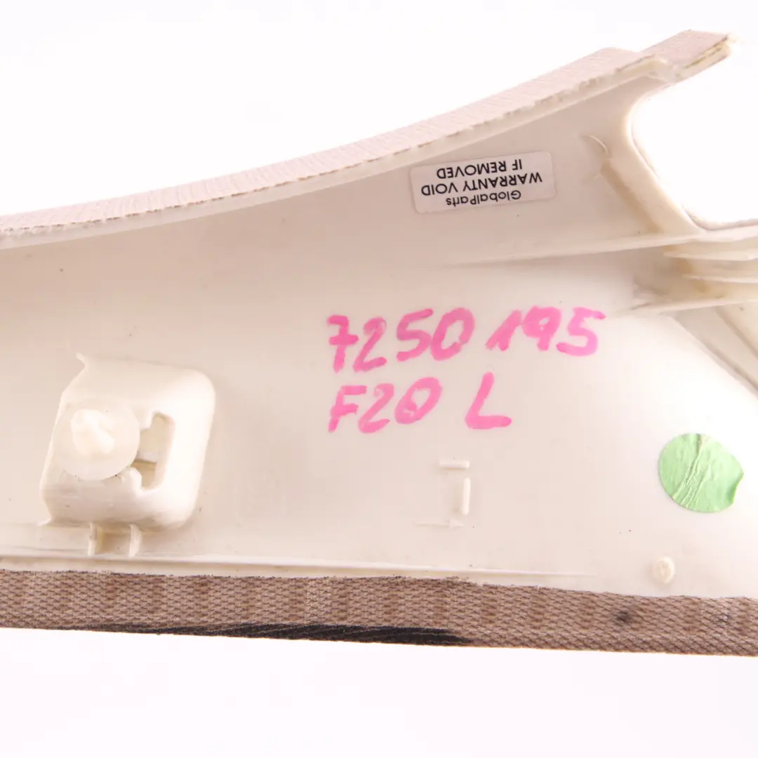 Column A Trim Panel Upper Covering Left N/S Oyster to BMW F20 with Part number 7221023 BMW F20 Column A Trim Panel Upper Covering Left N/S Oyster - SKU 7250195 - Part number 7221023