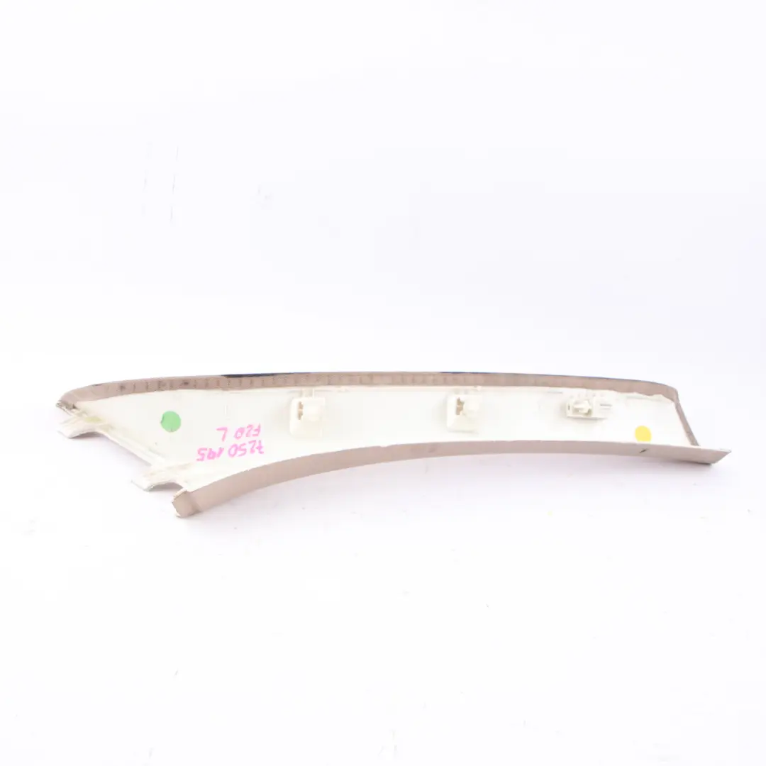 BMW F20 Columna A Embellecedor Panel Cubierta Superior Izquierda Oyster - SKU 7250195 - Número de pieza 7221023