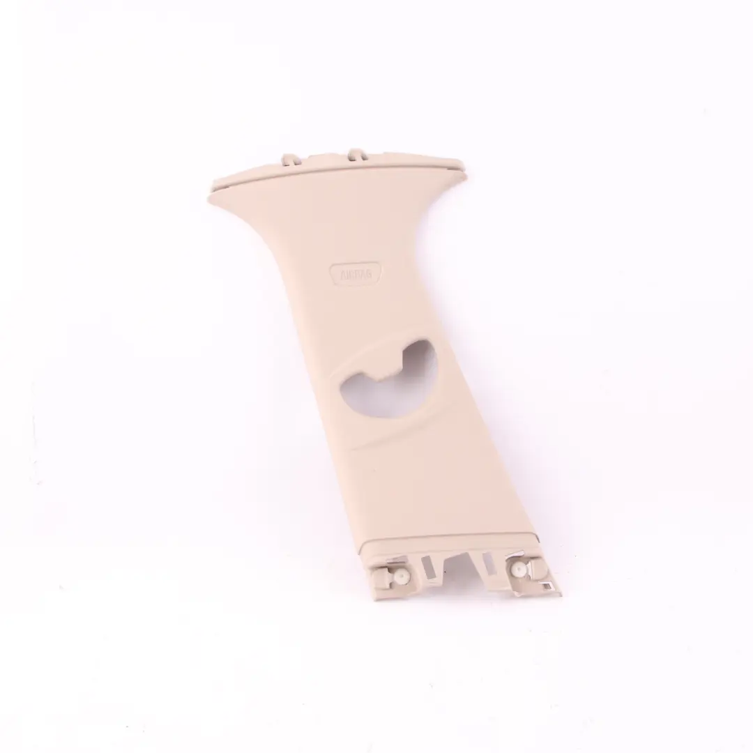 Column B Trim Pillar Upper Left N/S Cover Panel Oyster to BMW F20 with Part number 7221025 BMW F20 Column B Trim Pillar Upper Left N/S Cover Panel Oyster - SKU 7250199 - Part number 7221025